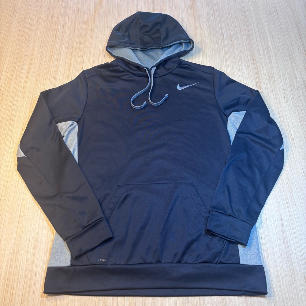 Nike Men's Black and Grey Hoodie